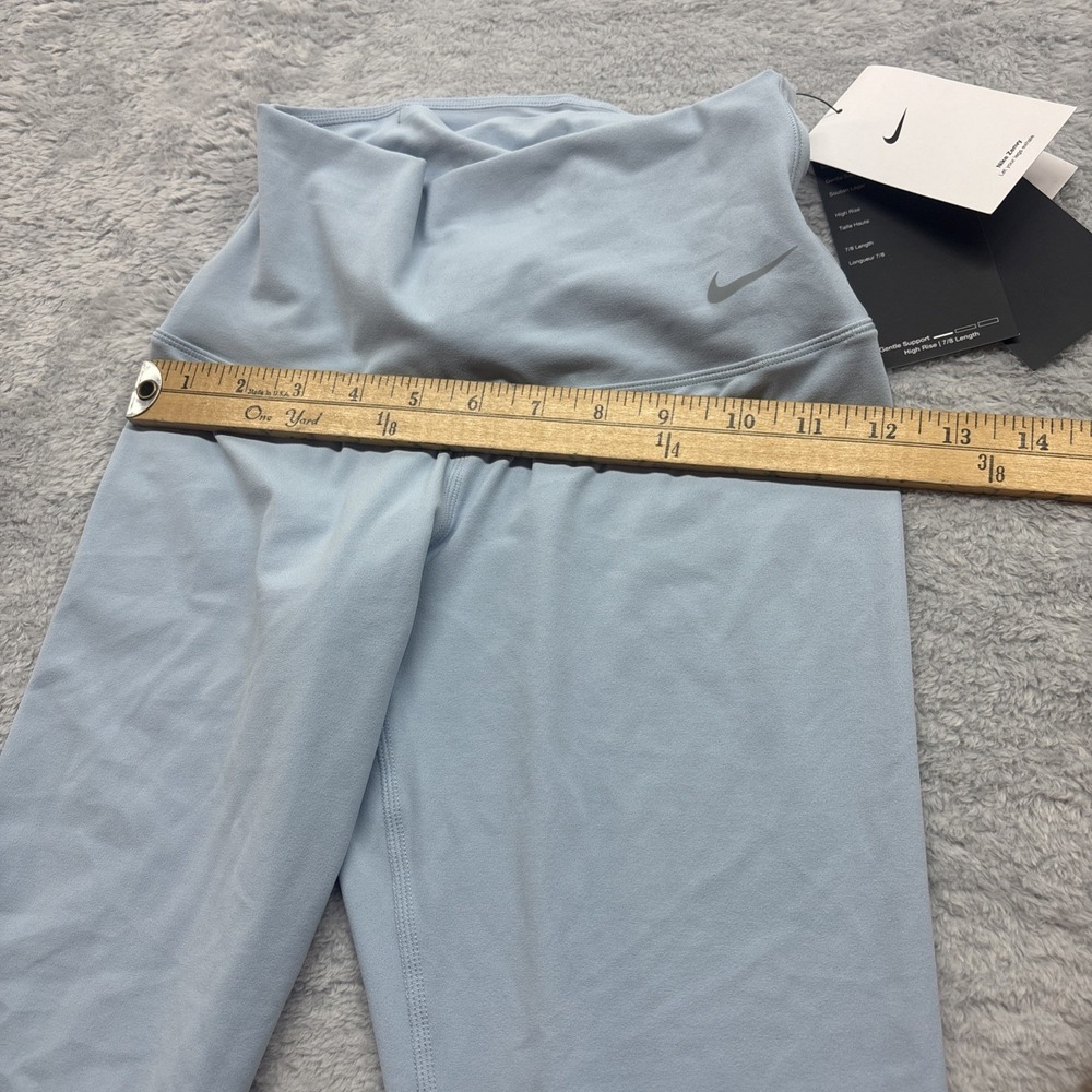 Nike‎ Zenvy Dri-FIT High Rise 7/8 Leggings Light Blue Womens XS FN4095-440 - Picture 5 of 7